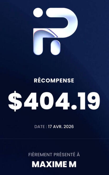 RETRAIT 404.19$ RETRAIT 404.19$